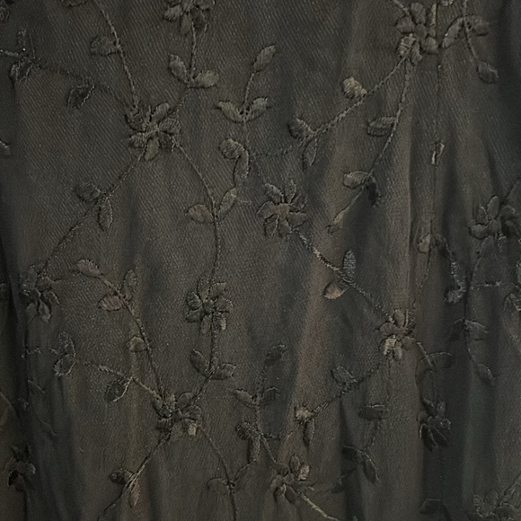 Vintage Johnny Was Large oversized Whimsigoth oversized velvet black dress - Picture 6 of 6